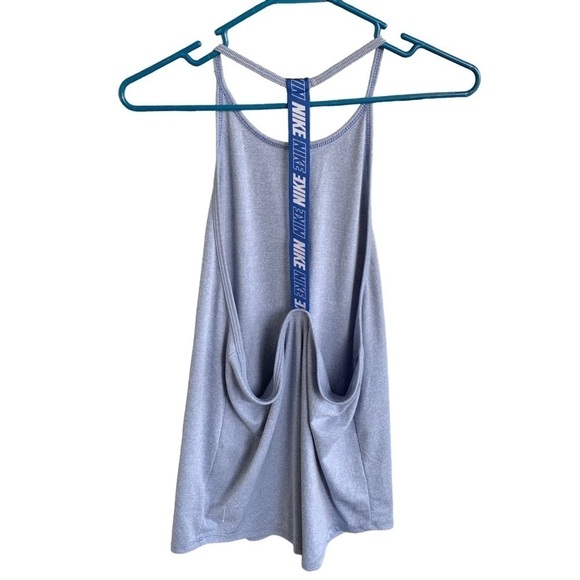 Women's Nike Dri-FIT Striped Training Tank Top Size XL AO9788-438 Blue - Picture 7 of 7